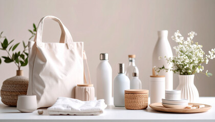 Pastel Flat Infographic of Reusable Daily Items