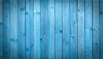 Fototapeta premium Close-up of painted blue wooden planks