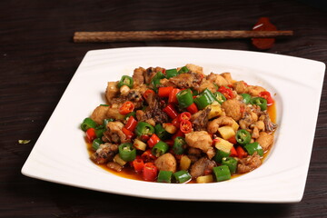 Chinese cuisine, Cantonese cuisine, Double Pepper Chicken