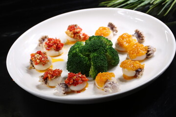 Chinese cuisine, Cantonese cuisine, two-color fish roe