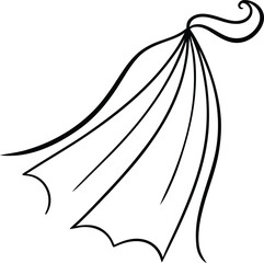 hand drawn vector illustration of an apple on white