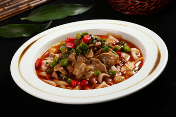 Chinese cuisine, Cantonese cuisine, beef tripe strips