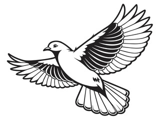 Obraz premium white dove flying