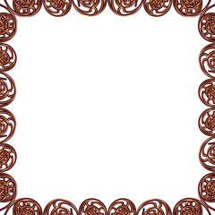abstract floral frame