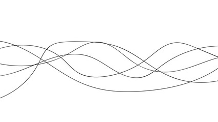 Abstract wave elements. Seamless wave pattern. Wavy curve line art striped graphic template. wave lines on transparent background. vector illustration