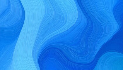 Obraz premium An abstract background of flowing, wavy lines in various shades of blue.