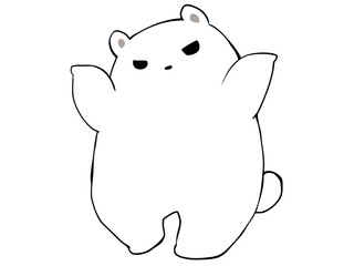 しろくま お手上げ