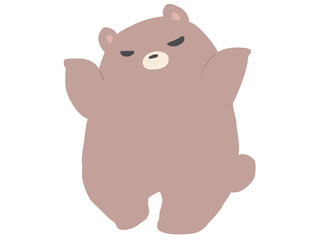 くま お手上げ 主線なし
