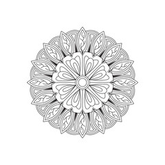  Black and White Mandala