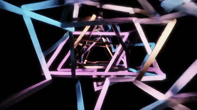 Dynamic Abstract Triangular Grid in Motion