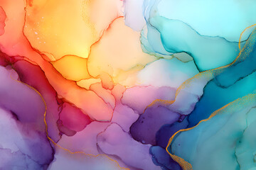 Ethereal Dance of Colors: An Abstract Watercolor Journey of Emotion and Interpretation