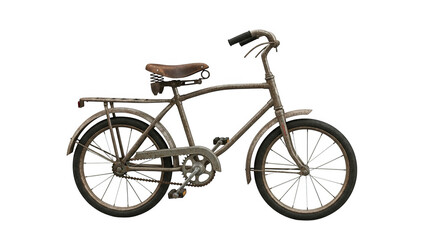 Vintage Rusty Bicycle Side View