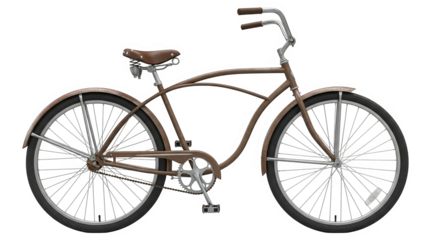 Classic Brown Cruiser Bicycle