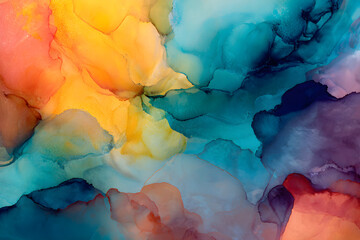 Ethereal Dance of Colors: An Abstract Watercolor Journey of Emotion and Interpretation