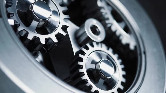 The video delves into the intricate mechanics of gears in motion, illustrating the precision and synchronized harmony of metal cogs working together in an engineering masterpiece. 