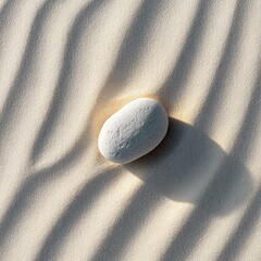 Stone on Rippled Sand
