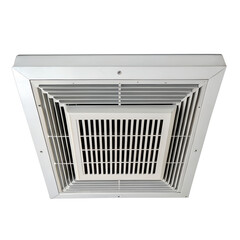 Air conditioning ceiling vent isolated on white background