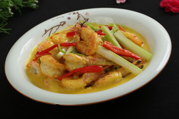 Chinese cuisine, Cantonese cuisine, curry shrimp