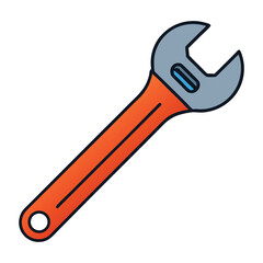 An adjustable wrench with a movable jaw fits various bolt sizes. Durable, versatile, and essential for tightening or loosening nuts in plumbing, automotive, or DIY tasks.
