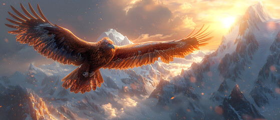 eagle in the sky