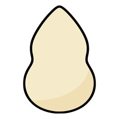 makeup sponge beauty fashion flat color vector illustration template design