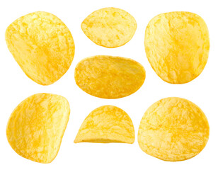 chips isolated on white background