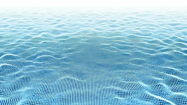 Animated Blue Water Surface With Vertical Lines and Light Effect - Powered by Adobe