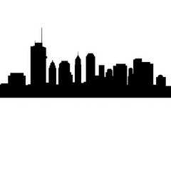 Fototapeta premium new York city skyline with transparent background PNG and JPEG image 