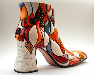 a beautiful shoe with design 