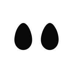 eggs-silhouette-on-white-background