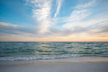 beach at sunset, Pensacola Beach, Florida