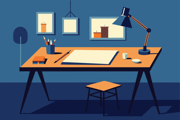 architecture-studio-desk-with-sketch-sheets--.eps