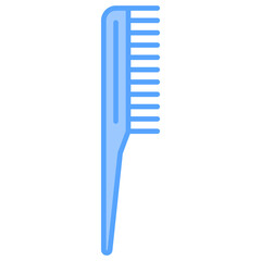 Comb-Blue Outline Icon