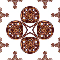 Seamless pattern coffee beans on white background 39