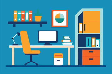 bedroom with home office corner   desk  chair  she (1).eps