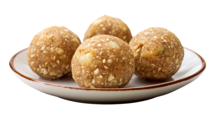 laddu dessert food on white background