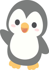 little penguin Adorable cartoon animal
