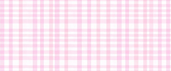 Delicate pastel pink gingham watercolor, hand-drawn seamless checkered background, elegant, squares