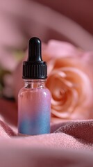 Pink Rose Serum Bottle Studio Shot