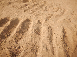 footprint in sand