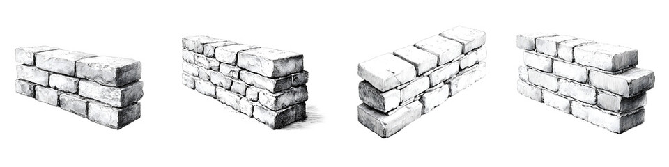 Brick Wall Illustrations, Texture Backgrounds, Stone Construction