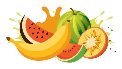 illustration of fruits and vegetables