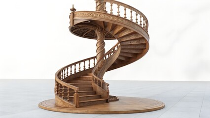 spiral staircase in a modern building