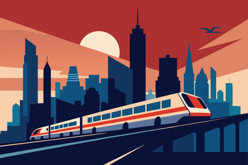 cityscape-with-cta-elevated-train-and-skyline--.eps