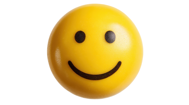 Close-up of a yellow smiley face