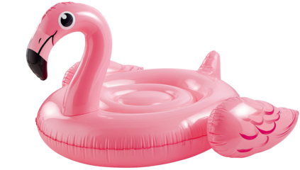 Pink flamingo inflatable pool float