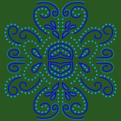 ornamental round lace pattern