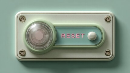 Obraz premium Retro Reset Button Concept