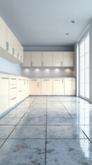 Empty modern kitchen interior
