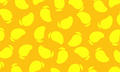 Mango seamless pattern. Mango background. The design is great for wallpaper, fabric, labels, packaging.	